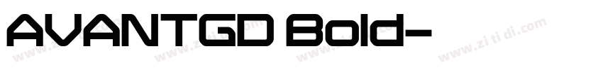 AVANTGD Bold字体转换